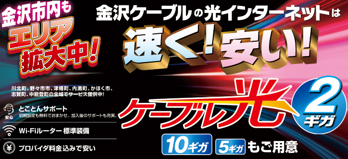 高速インターネットサービス「ケーブル光」