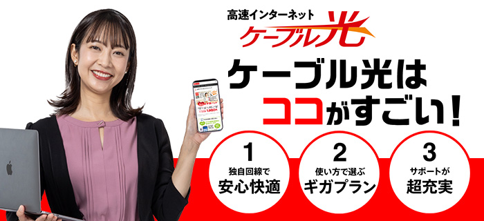 高速インターネット ケーブル光